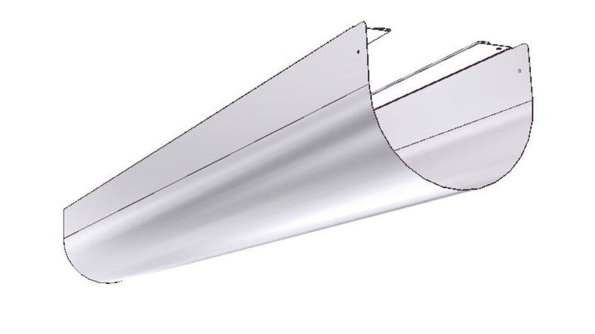 PANEL INTERIOR VIT VÄGG-TAK 160 MM 1100 MM 2-PACK