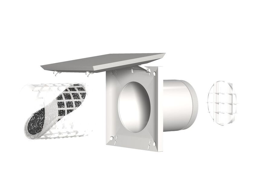 VÄGGVENTIL INVÄNDIG DEL TL 100DE FRESH VIT