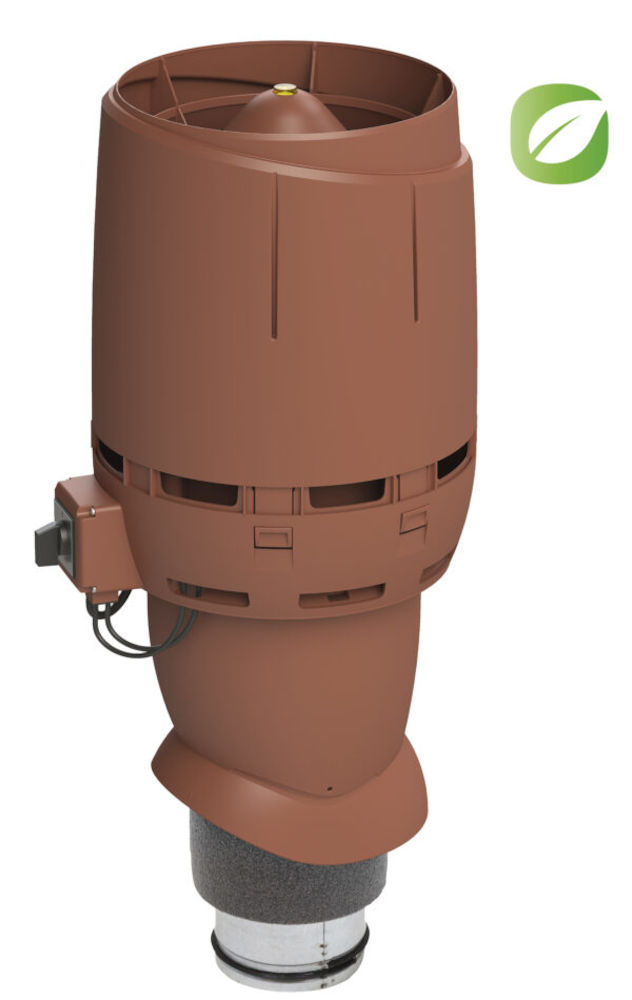 TAKFLÄKT ECO FLOW VILPE TEGELRÖD 500 125 MM