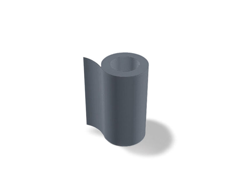 PLÅT FORMAT PREFALZ ALU P10 MGRÅ 2500X1000X0,7 MM