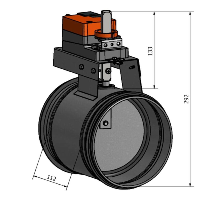 MOTORSPJÄLL HISCEB KLASS 3 LM 230 A-F 160 MM