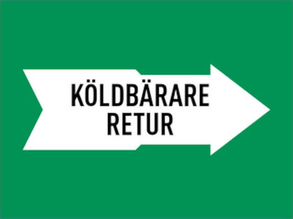 MÄRKBAND KÖLDBÄRARE RETUR 160 MM 5000 MM