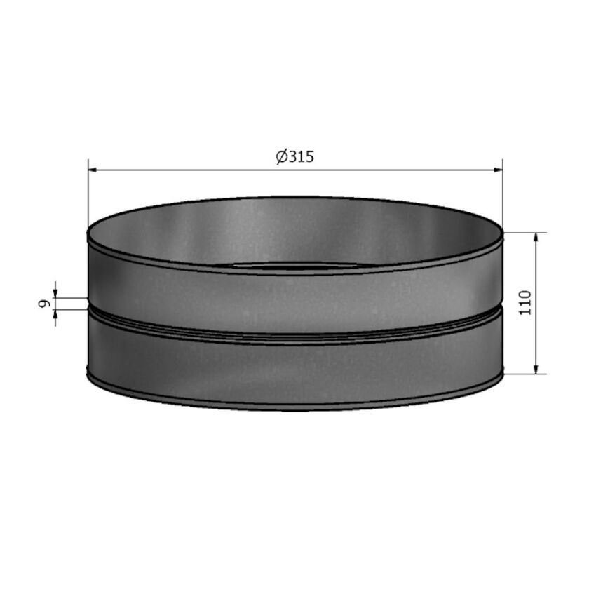 MUFF HM SF 1.4404 315 MM