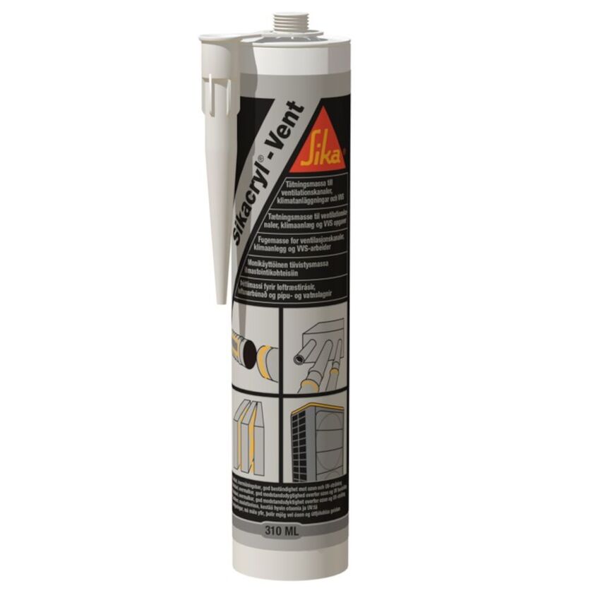 TÄTNINGSMASSA SIKACRYL VENT SIKA  0,3 L