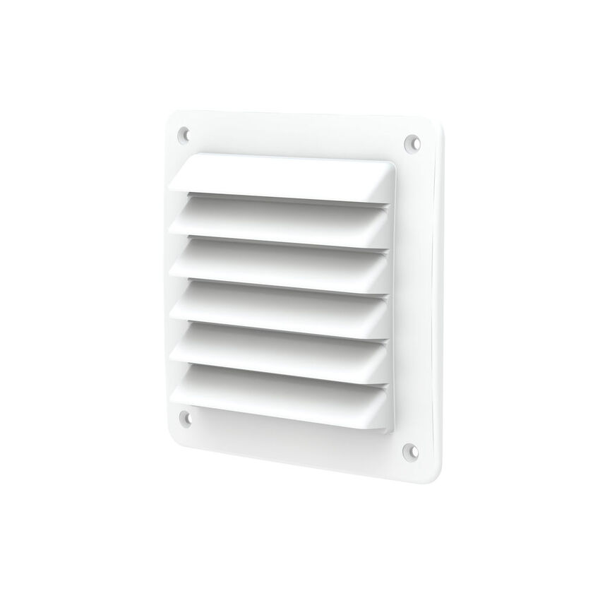 YTTERVÄGGSGALLER FRESH VIT POLYPROPEN 150X150 MM