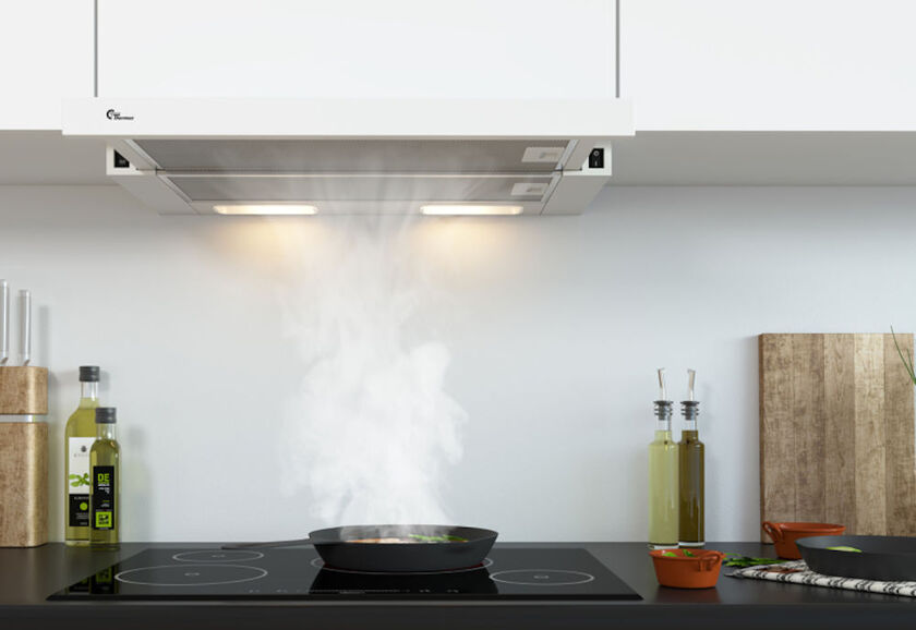 INBYGGNADSFLÄKT CENTRAL GEMINI III VIT 60 CM