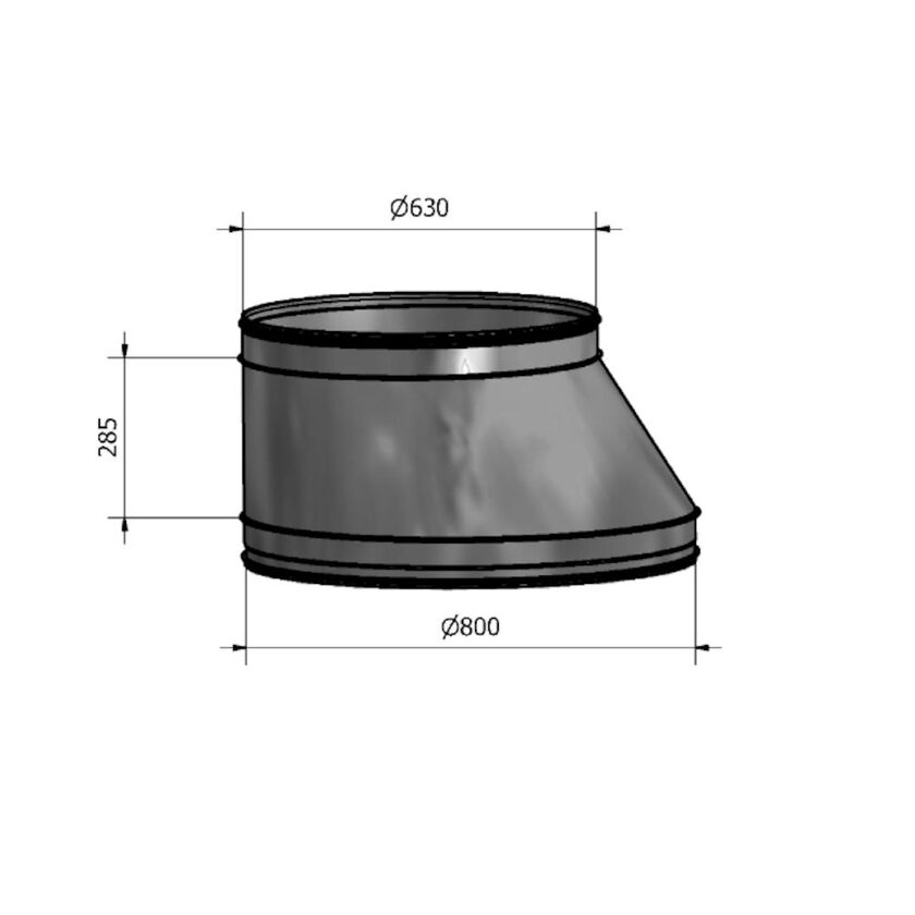 REDUKTION HFB N-N SF 1.4404 800-630
