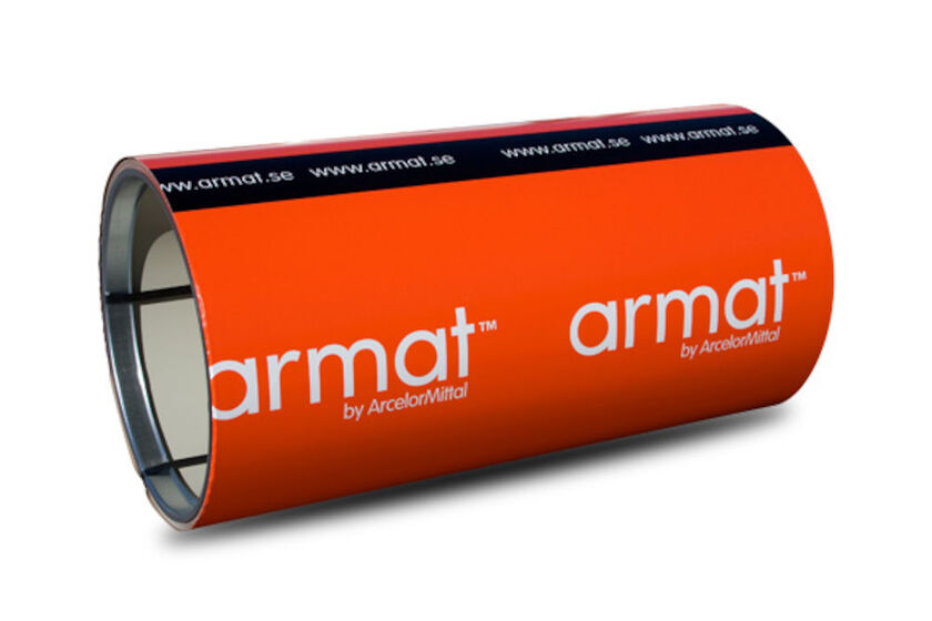 PLÅT RULLE AMS ARMAT MÖRKGRÅ MATT 1250X0,6 MM