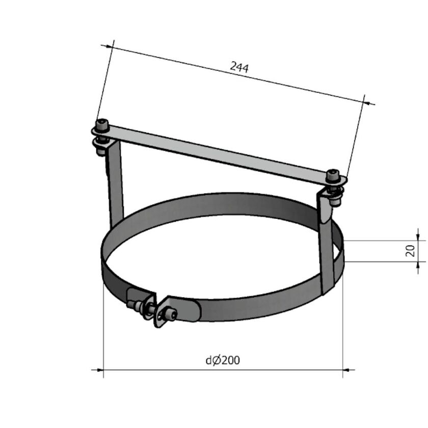 SKARVLÅS HSLLH HEAT MOT LOCK 200 MM