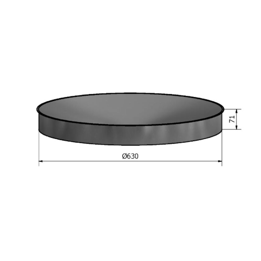 BOTTEN MUFF HÄLM FZ OISOLERAT 630 MM