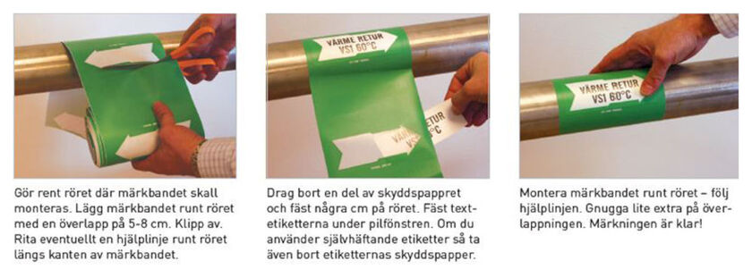 MÄRKBAND UTAN TEXT GRÖN 160 MM 10 M