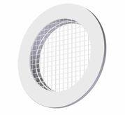 TRÅDNÄTSGALLER VIT MED FLÄNS 100 MM