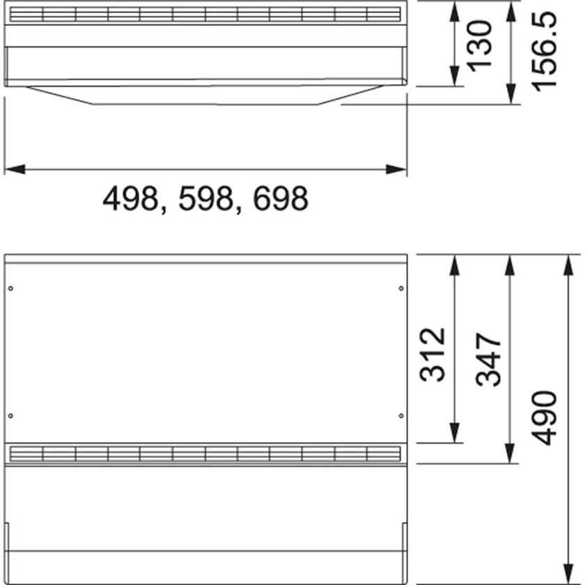 KOLFILTERFLÄKT 1290B SPIRIT VIT 70 CM