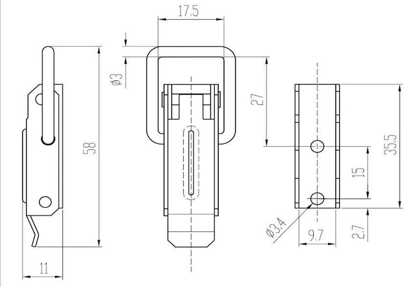 EXCENTERLÅS 120 RF-2 13 MM