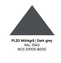 PLÅT FORMAT GREENCOAT PRO BT STD MÖRKGRÅ 20 2000X1250X0,6 MM