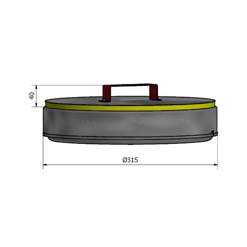 RENSLOCK HRL-30 SF 1.4404 EI30 E90 315 MM