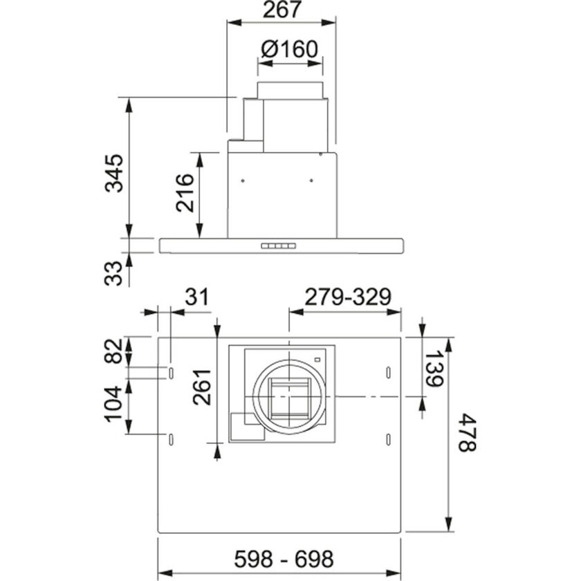 SPISFLÄKT ALLIANCE RF F 604-10 60 CM