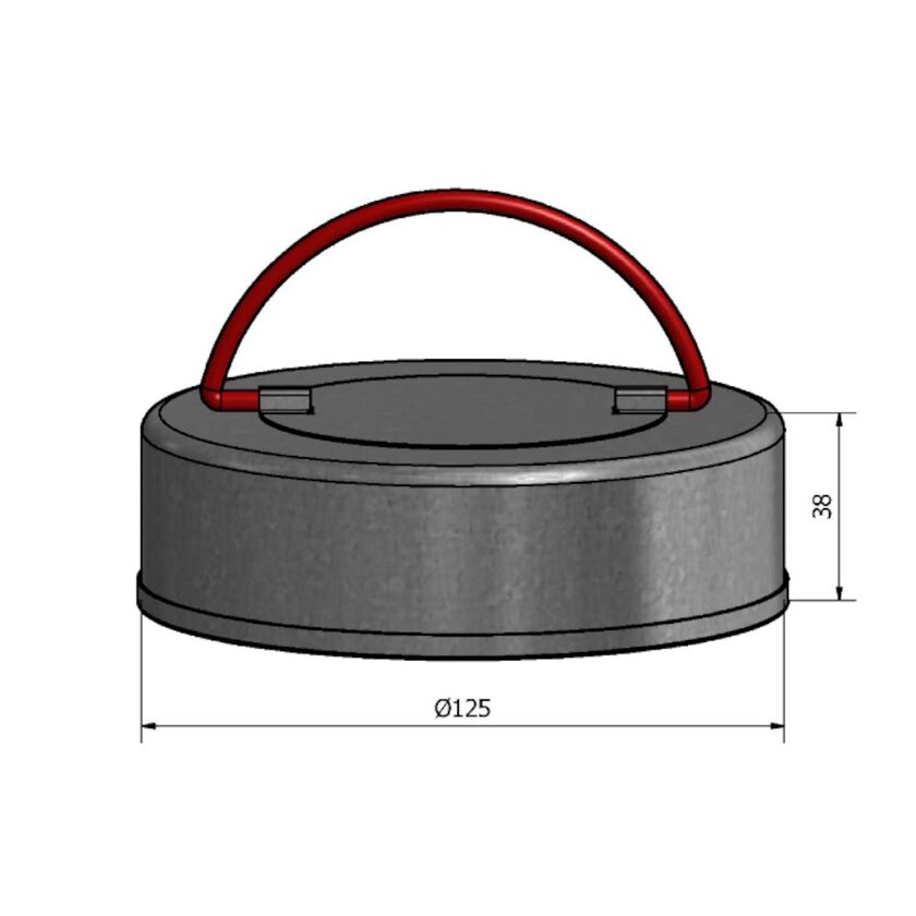 RENSLOCK MUFF HÄLMH FZ OISOLERAT 125 MM