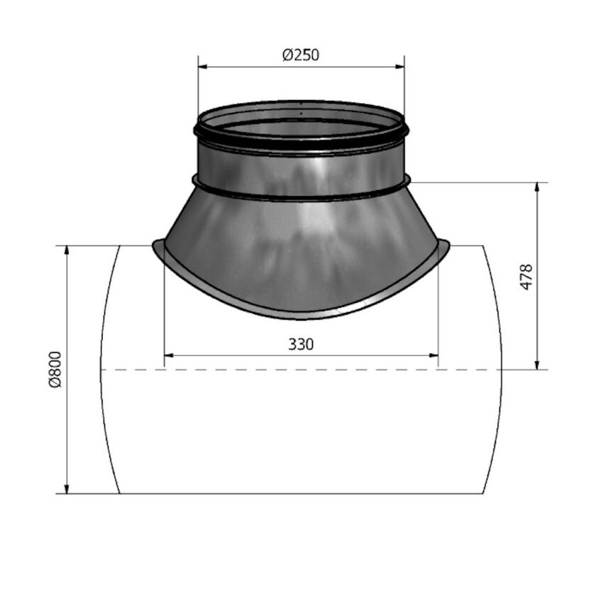 PÅSTICK HPSR ZM310 800-250 MED RADIE