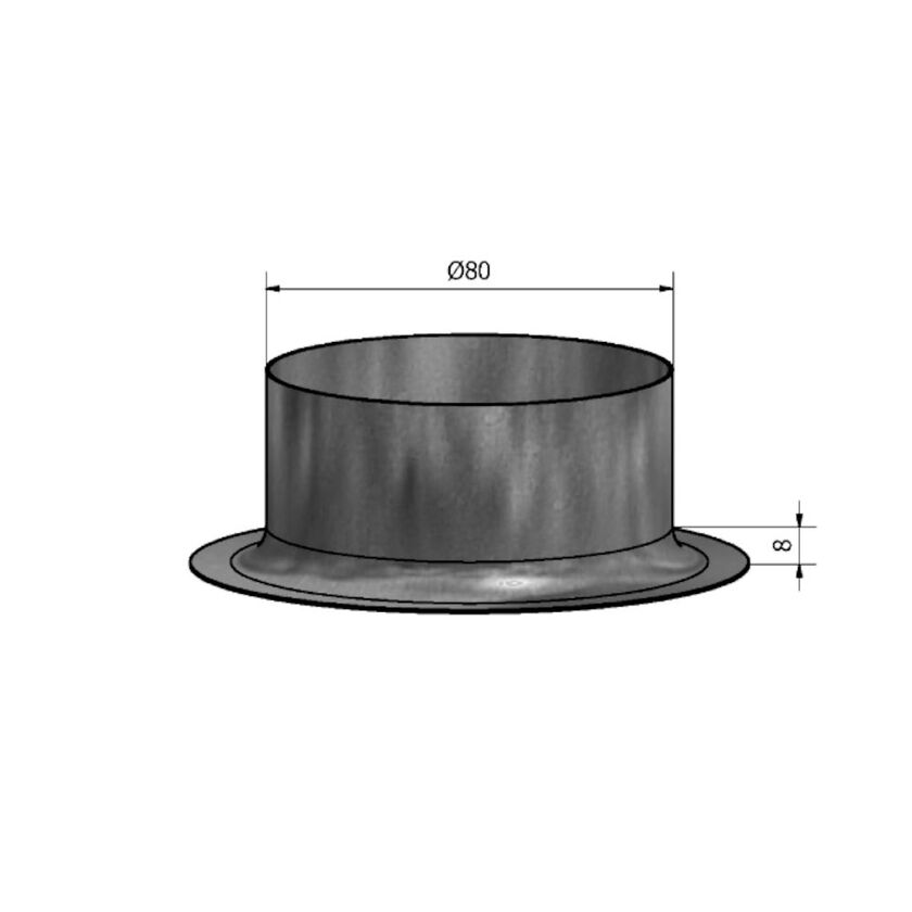 STOS MED NITKANT MUFF HSKM SF 1.4404 80 MM