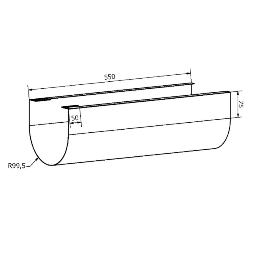 TELESKOPSMODUL INTERIOR VT 160 MM 550 MM 1-PACK