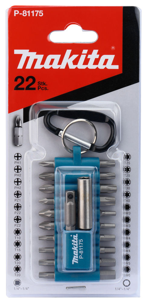 BITSSATS KARBINHAKE MAKITA 22-DELAR