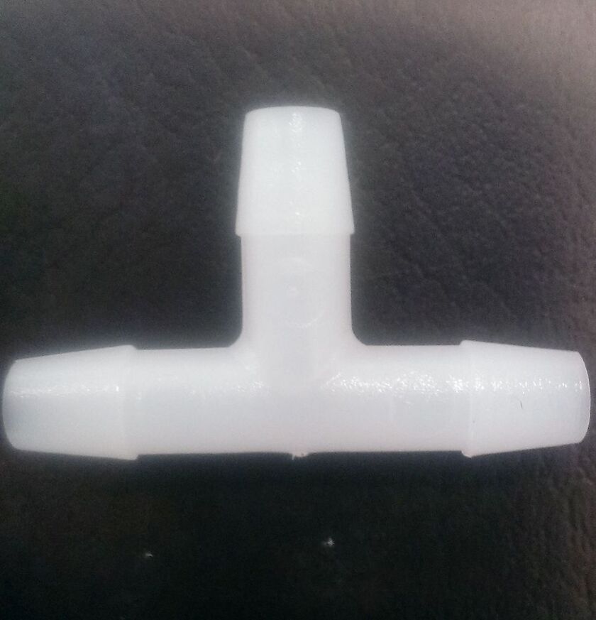 T-RÖR I PLAST FÖR 6 MM SLANG