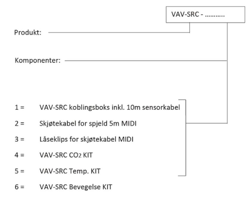 KOPPLINGSBOX VAV-SRC INKL 10 M SENSORKABEL