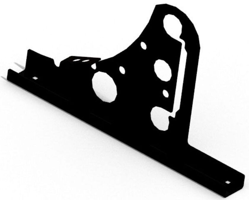 FÄSTE FÖR PROFILERAD PLÅT CWL SVART MATT