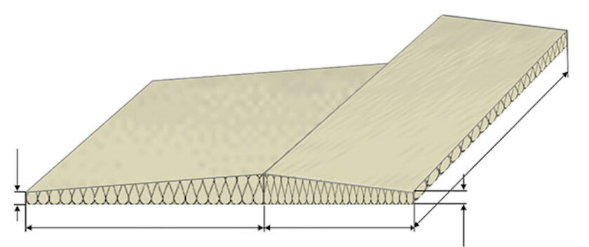 KIL PRO ROOF WEDGE WR PAROC 30-60 MM 600X1200 MM