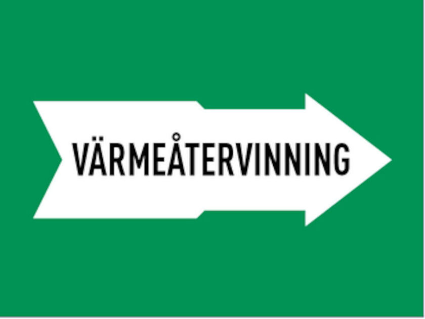 MÄRKBAND VÄRMEÅTERVINNING 160 MM 5000 MM
