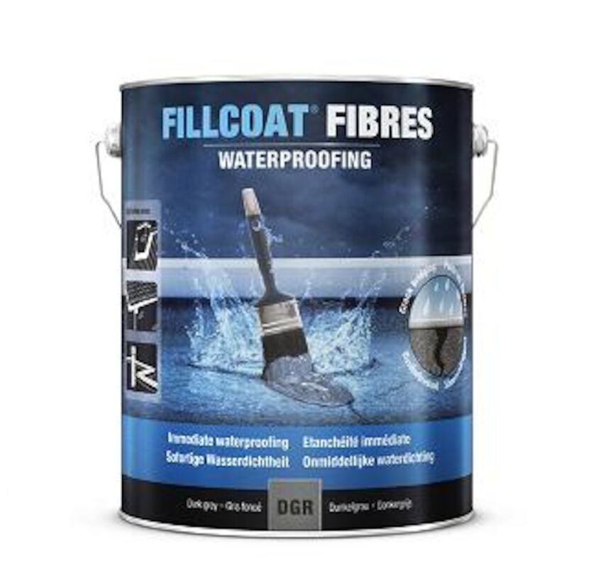 VATTENTÄTNING FILLCOAT FIBER WATERPROOF MÖRKGRÅ 5L