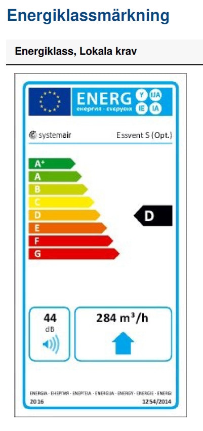 KRYDDHYLLEFLÄKT ESSVENT S AC