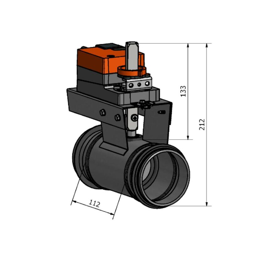MOTORSPJÄLL HISCEB KLASS 3 LM 230 A-F 80 MM