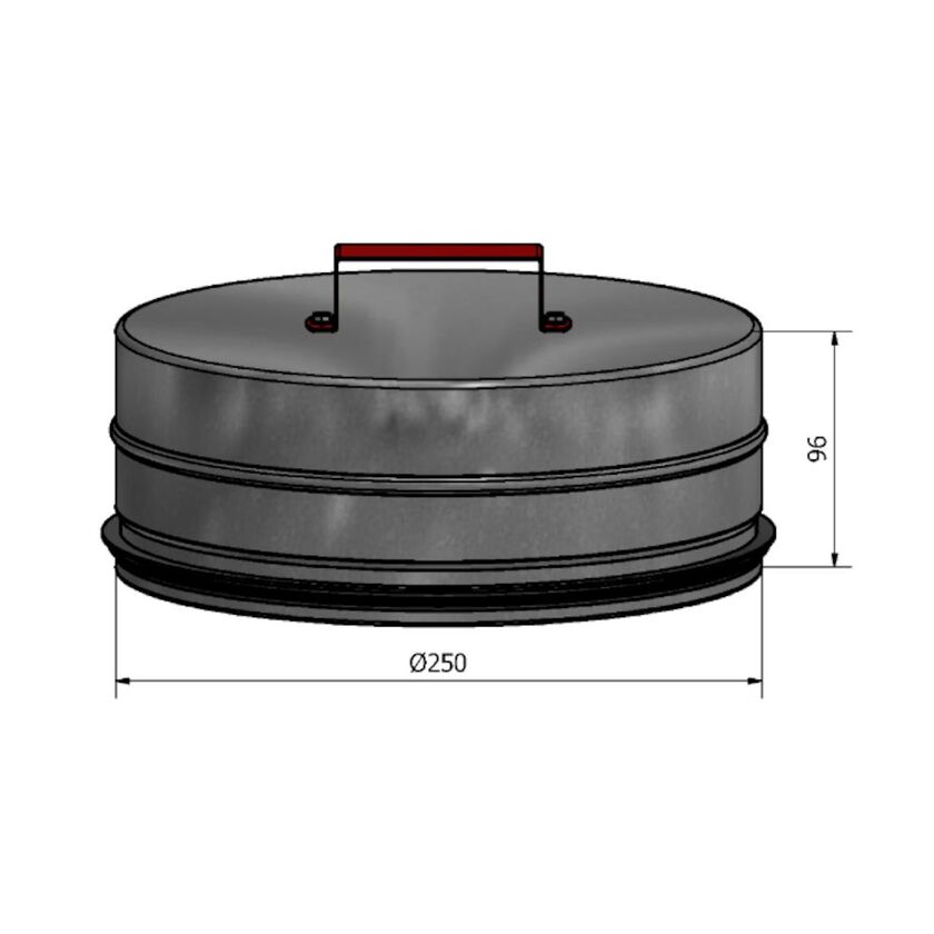 RENSLOCK NIPPEL HÄLH SF 1.4404 OISOL 250MM
