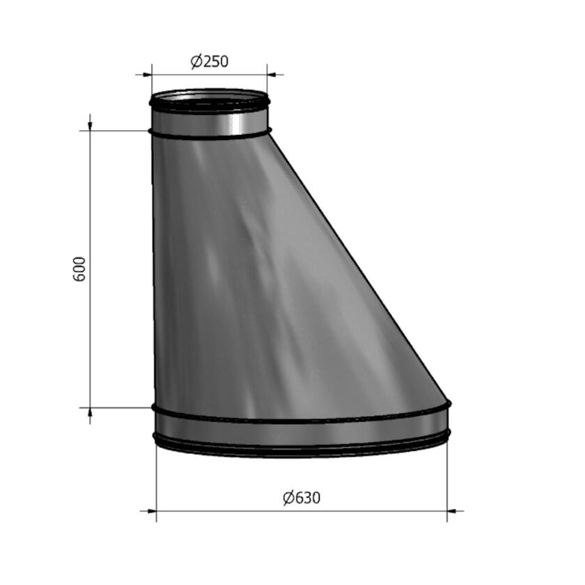 REDUKTION HFB N-N SF 1.4404 630-250