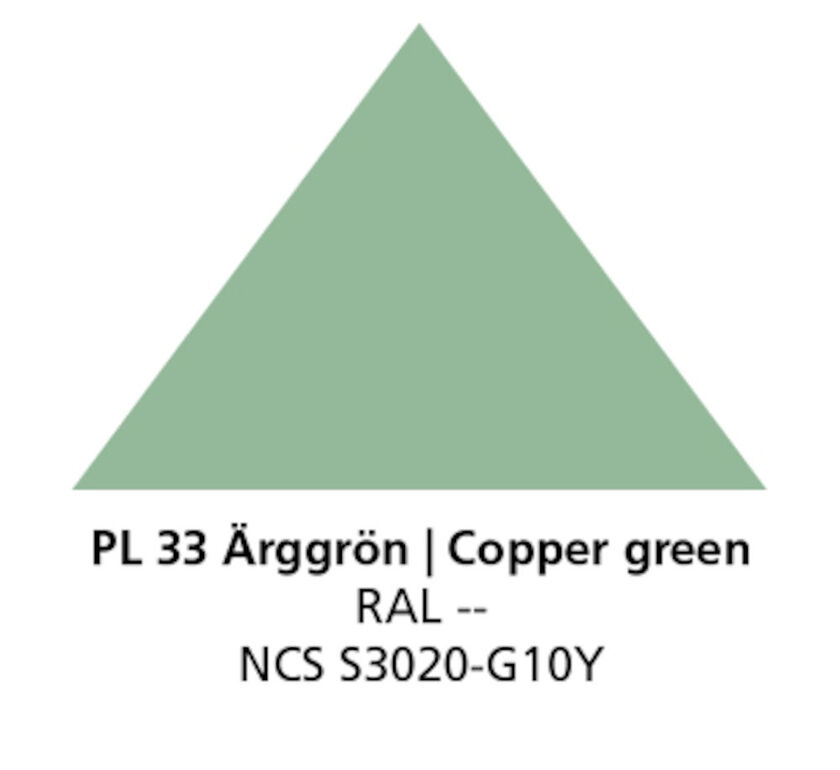 FOTRÄNNKROK PLANNJA ÄRGGRÖN 33 175 MM