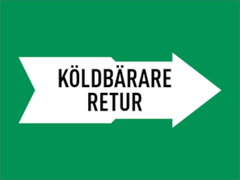 MÄRKBAND KÖLDBÄRARE RETUR 160 MM 5000 MM