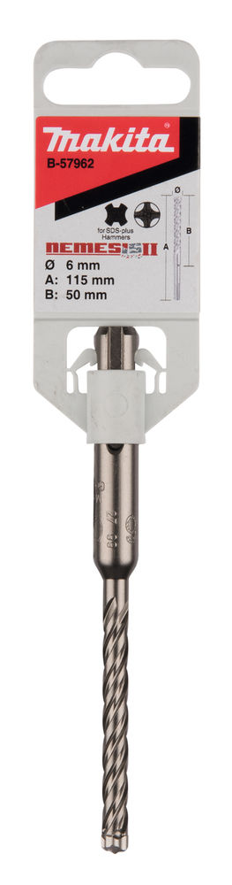BORR NEMESIS2 4-CUT SDS PLUS MAKITA 6X50/115MM