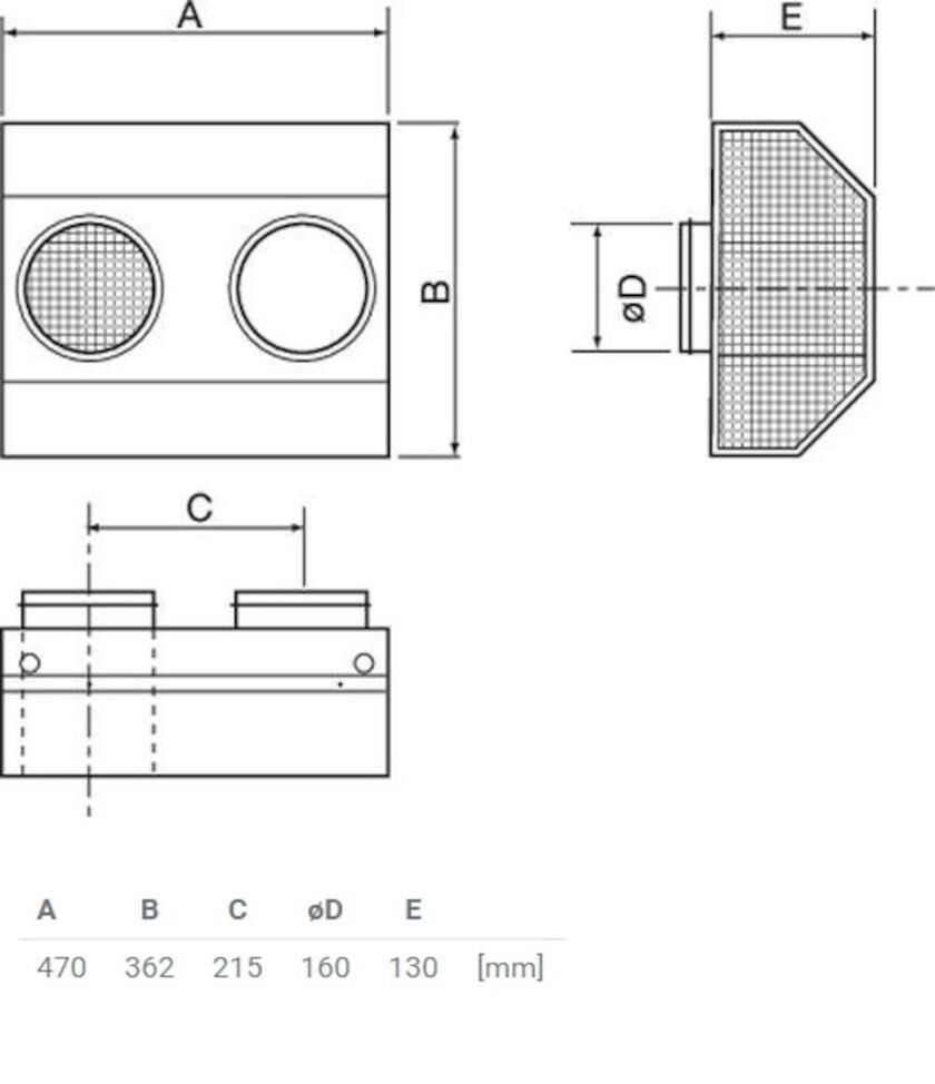 KOMBIGALLER CVVX SVART 160 MM