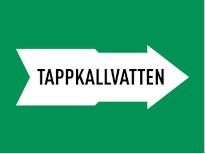 MÄRKBAND TAPPKALLVATTEN 160 MM 5000 MM