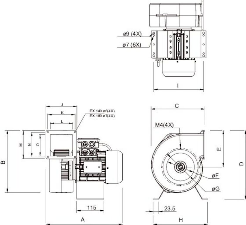 RADIALFLÄKT ATEX-GODKÄND 140A-2