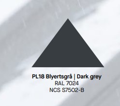 OMVIKNINGSKUPA REKTANGULÄR PLANNJA BLYERTSGRÅ 18 125 MM 100 MM