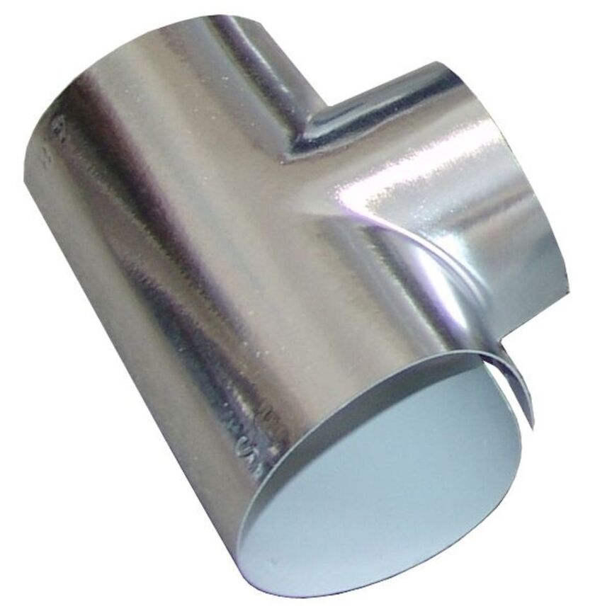 PLASTPLÅT T-STYCKE ALUTEC SILVERCLAD 102-102 MM