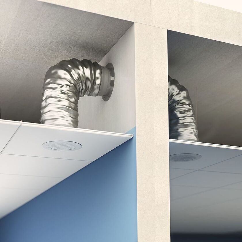 ÖVERLUFTSDON RW60 LJUDDÄMPANDE TAK-TAK 125 MM