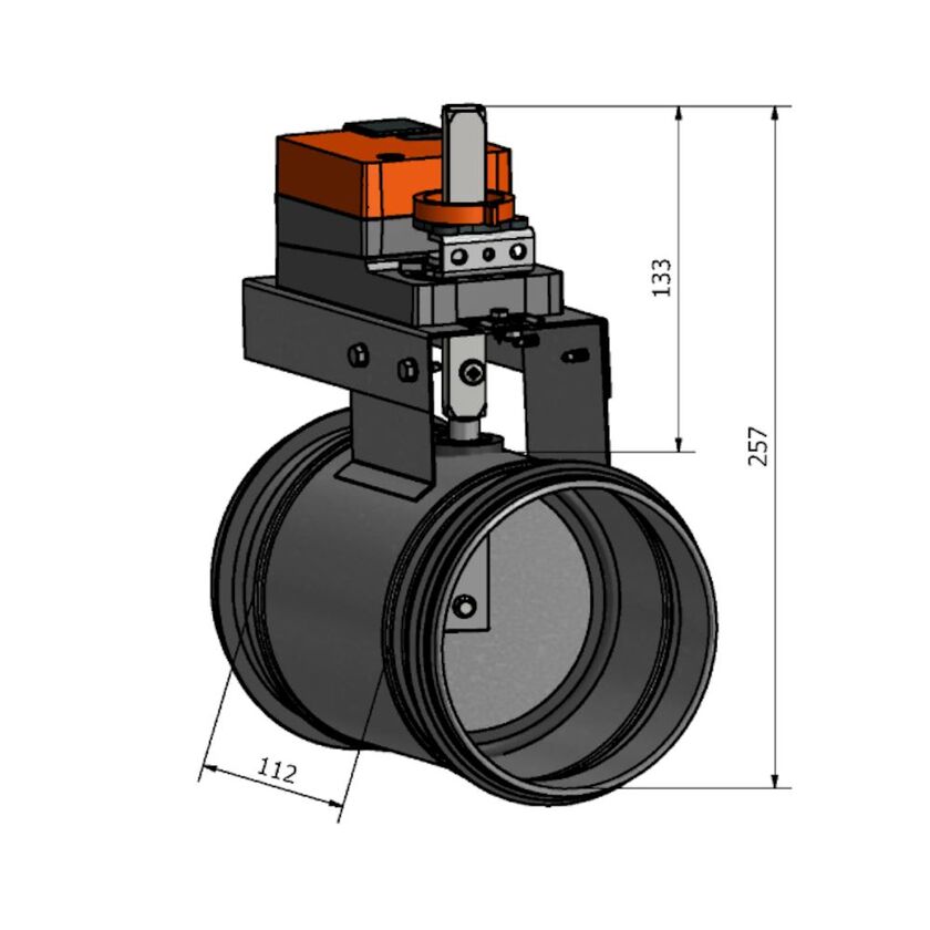 MOTORSPJÄLL HISCEB KLASS 3 LM 24 A-F 125 MM