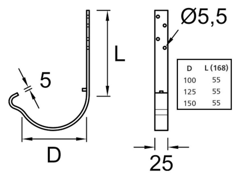 SNABBKROK KORT PLANNJA SVART 01 150 MM