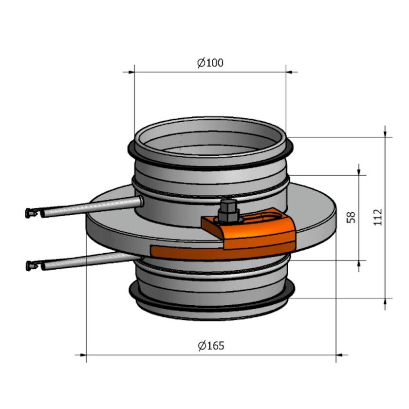 IRISSPJÄLL HRSI SF 1.4404 100 MM