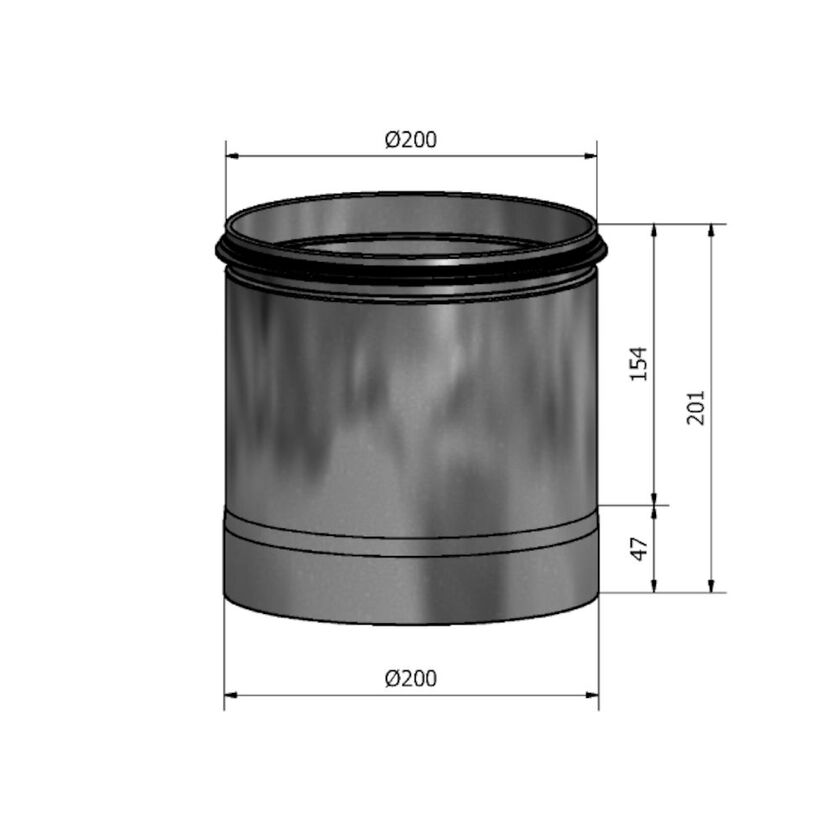 SKJUTMUFF HILM M-N FZ 200 MM