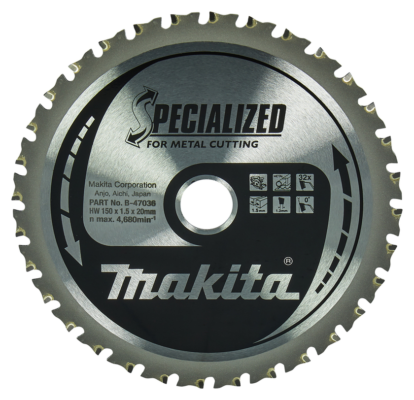 SÅGKLINGA TCT METALL MAKITA 32TPI 150X20X1,5 MM